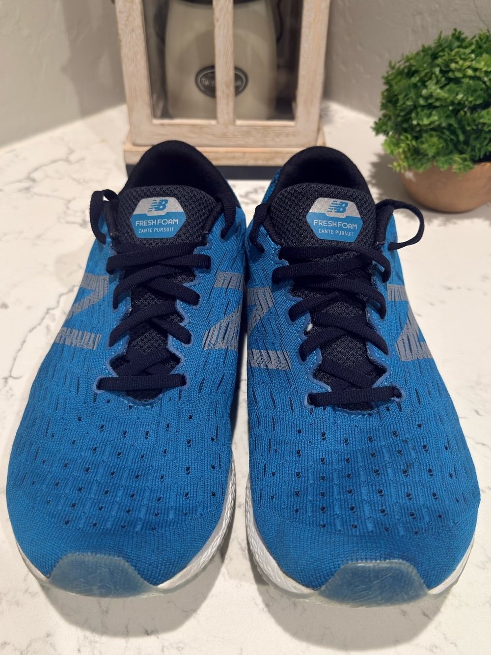New Balance Men’s Fresh Foam Zante Pursuit Sneakers - Blue and Black